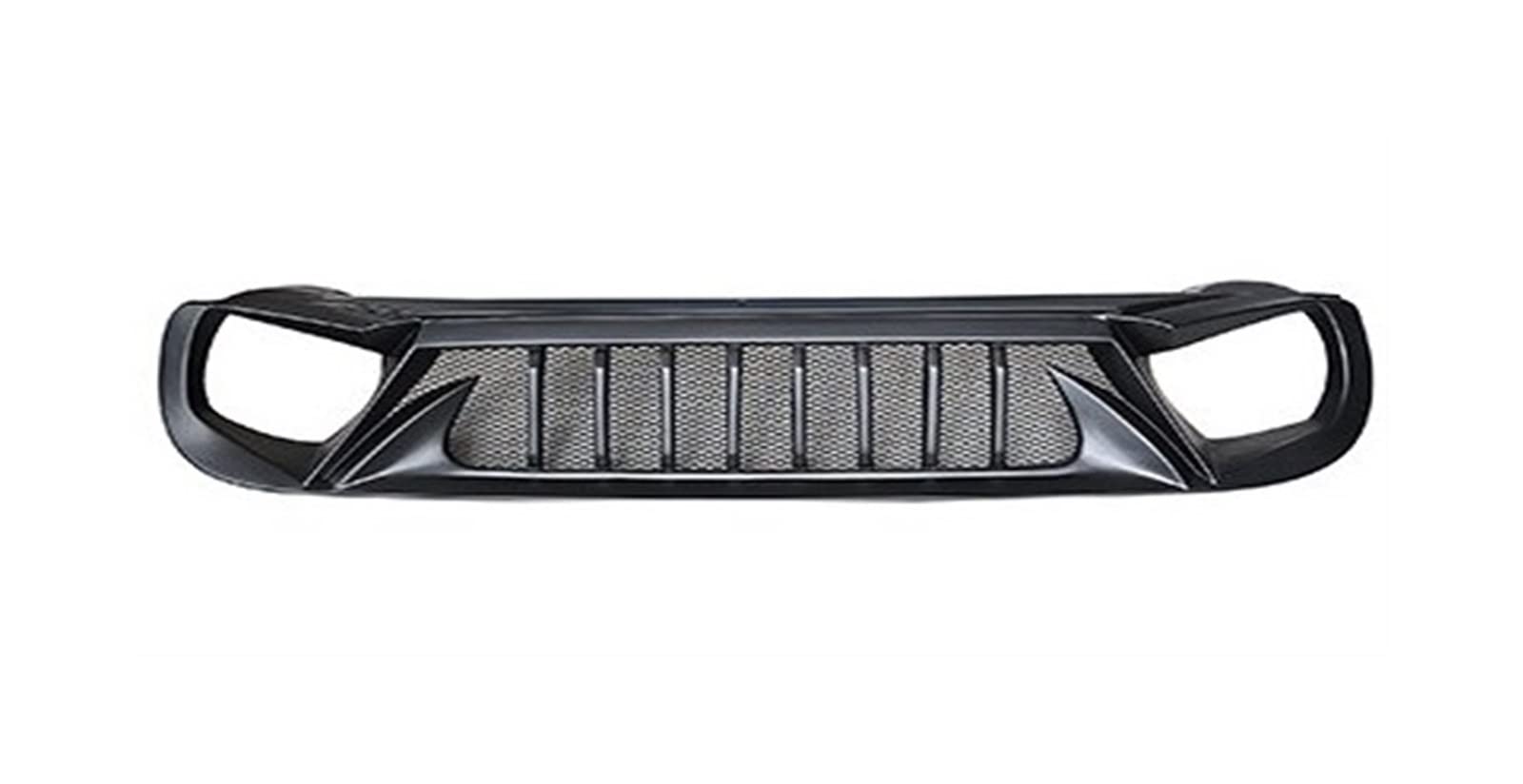 Front Kühlergrille Auto Frontgrill Für Jeep Für Renegade 2016-2018 2019-2021 Lufteinlass Styling ABS Kühlergrill Frontstoßstangenschutz Schwarz Upgrade Frontgrill(2016-2018) von AJHJET