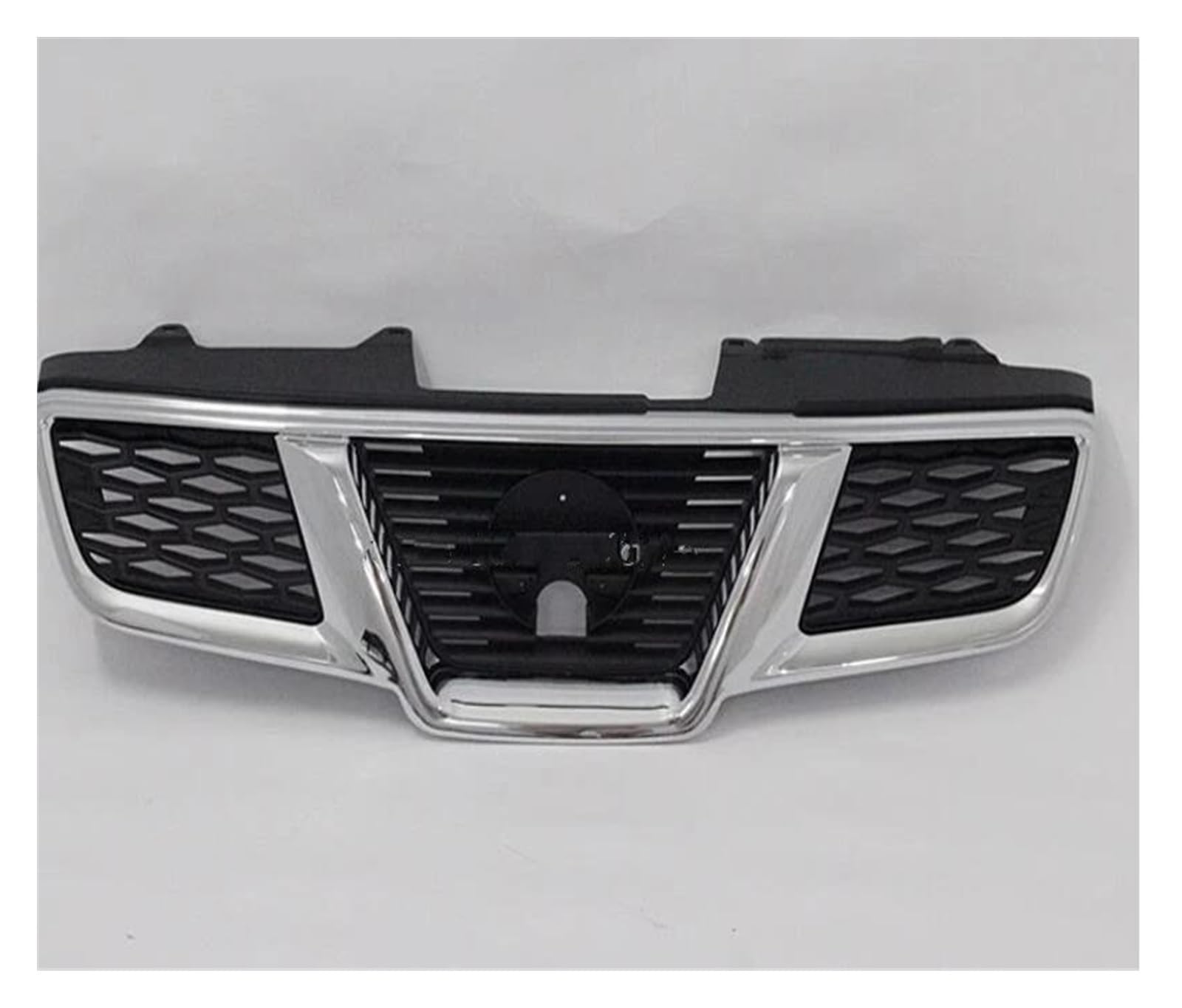 Front Kühlergrille Auto Frontgrill Für Nissan Für Qashqai J10 2008 2009 2010 2011 2012 2013 Mesh Grille Kühlergrill Trim Racing Grills Trim Front Stoßstange Racing Grill(Without Camera Hole) von AJHJET