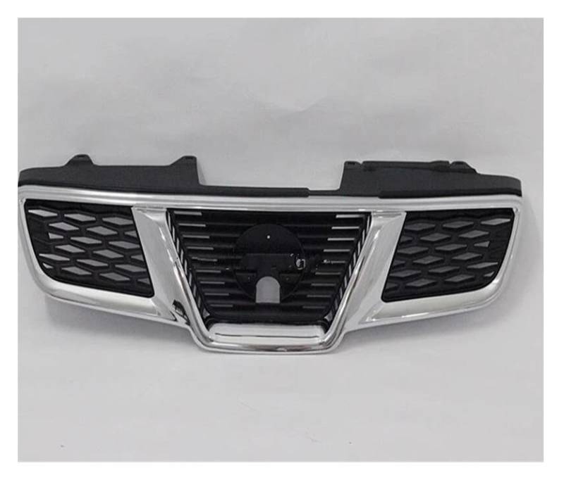 Front Kühlergrille Auto Frontgrill Für Nissan Für Qashqai J10 2008 2009 2010 2011 2012 2013 Mesh Grille Kühlergrill Trim Racing Grills Trim Front Stoßstange Racing Grill(Without Camera Hole) von AJHJET