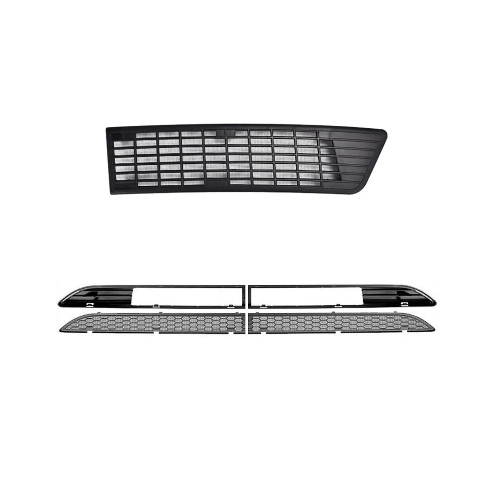 Front Kühlergrille Auto Frontgrill Für Tesla Für Modell 3 Für Highland 2024 Frontstoßstangengrill Mesh Lufteinlass Vent Abdeckung Grille Guards Protector Net Zubehör(5PCS Set) von AJHJET