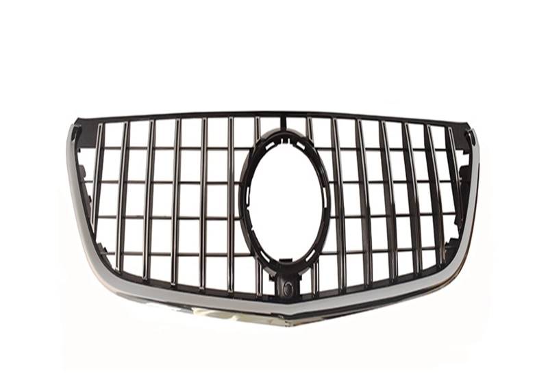 Front Kühlergrille Auto Frontgrill Für V-Class W447 2015 2016 2017 2018 2019 Schwarz Chrom Diamant GT Kühlergrill Für V260 V250 Front Stoßstange Racing Grid(Silber) von AJHJET