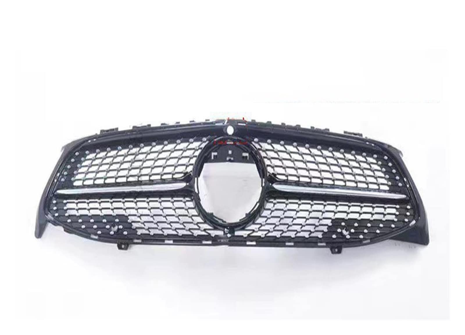 Front Kühlergrille Auto Frontgrill GT Diamond Frontgrill Grill Facelift Für Benz C118 W118 Für CLA 2019 2020 2021 2022 180 200 250 260 220 Tuning-Zubehör(Black with Cam) von AJHJET