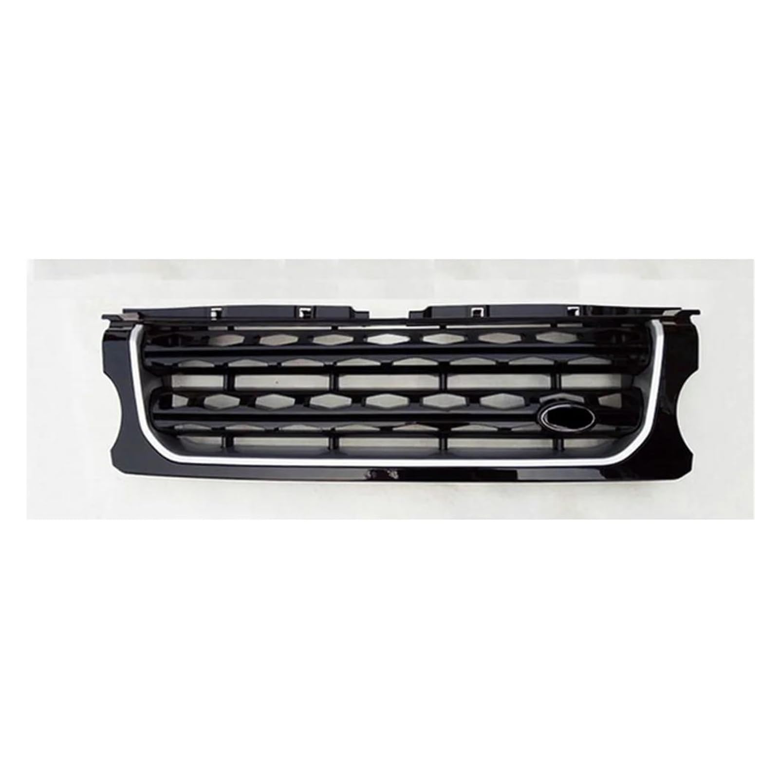 Front Kühlergrille Auto Frontgrill Glänzend Schwarz Auto Styling Racing Grills Für Land Für Rover Für Discovery 4 LR4 2010 2011 2012 2013 L319 ABS Front Mesh Grille(Black Silver) von AJHJET