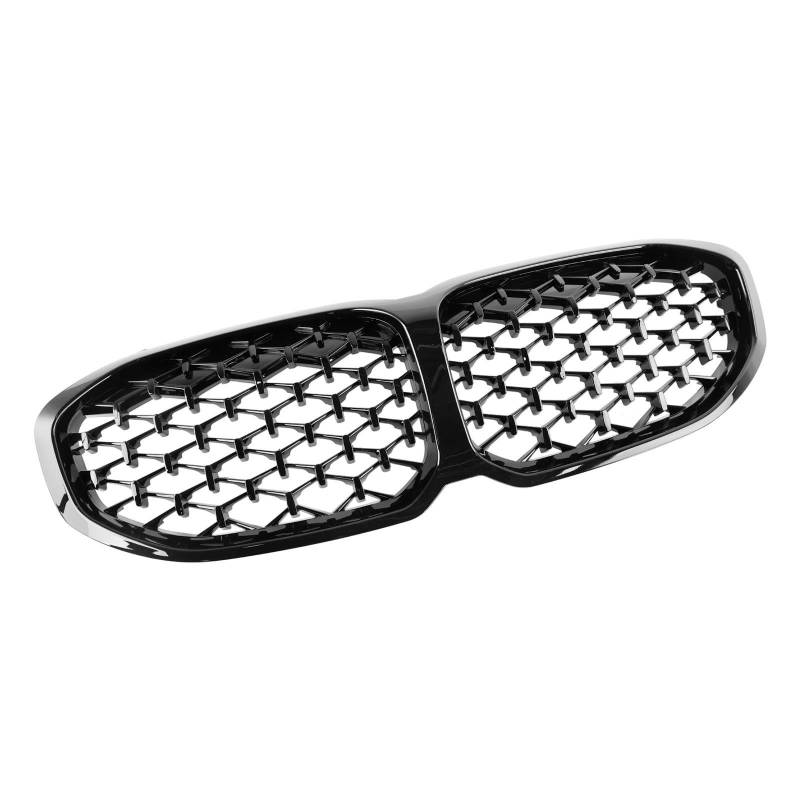 Front Kühlergrille Auto Frontgrill Gloss Black Diamond Front Nierengrill Für 1er F40 2019 2020 2021 2022 2023-2024 Autozubehör von AJHJET