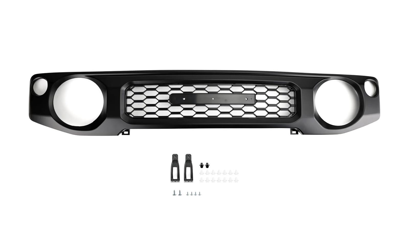 Front Kühlergrille Auto Frontgrill Honeycomb Front Stoßstange Grill Grille Für Suzuki Für Jimny JB74 2019 2020 2021 2022 2023 Schwarz Zubehör ABS von AJHJET