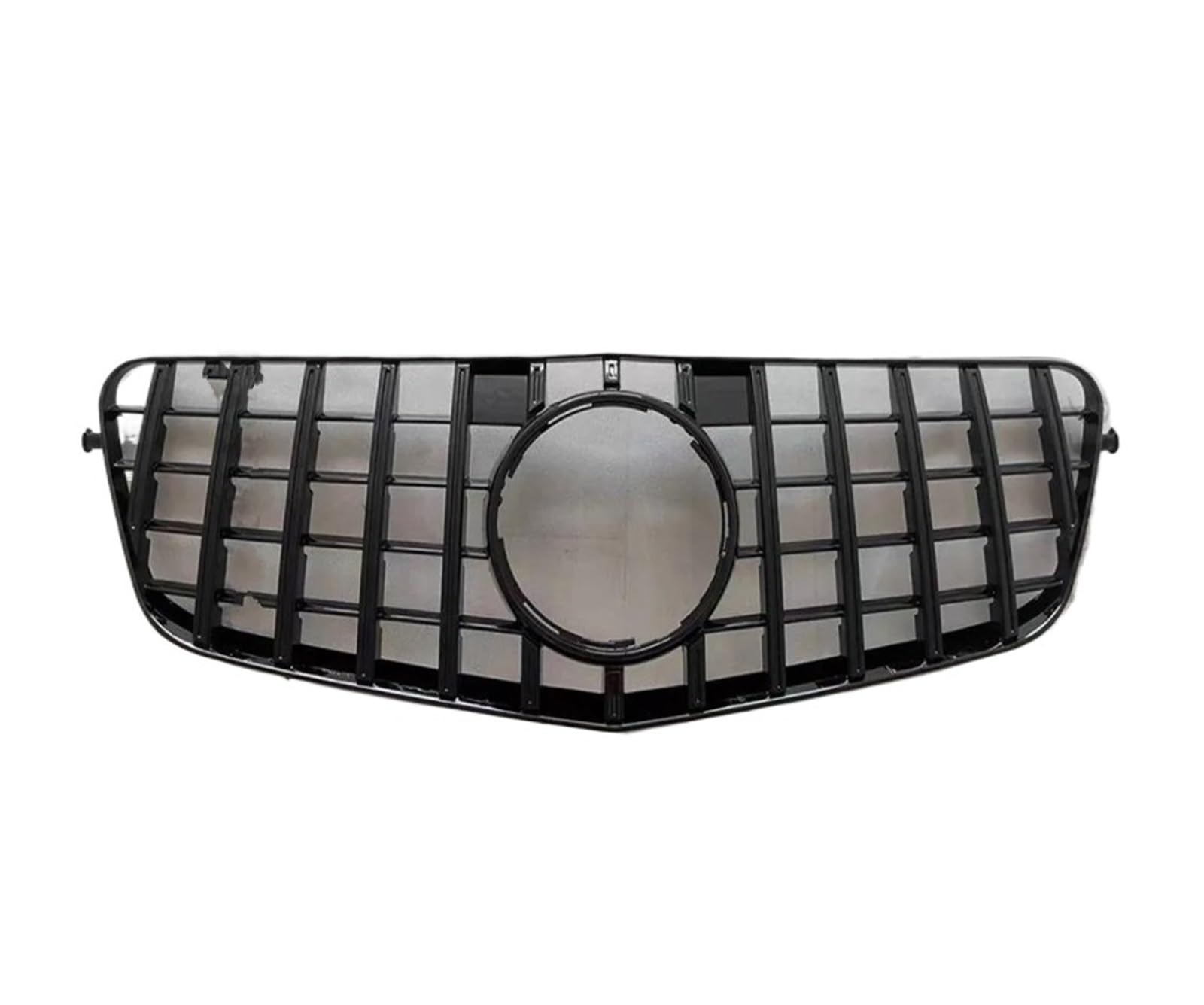 Front Kühlergrille Auto Frontgrill Kühlergrill-Bodykit Für Fronteinlassgitter Für Benz E-Klasse W212 2009–2010 2011 2012 2013 2014 2015 GT Diamond Styling Grill Tuning-Zubehör(09-12 Black) von AJHJET