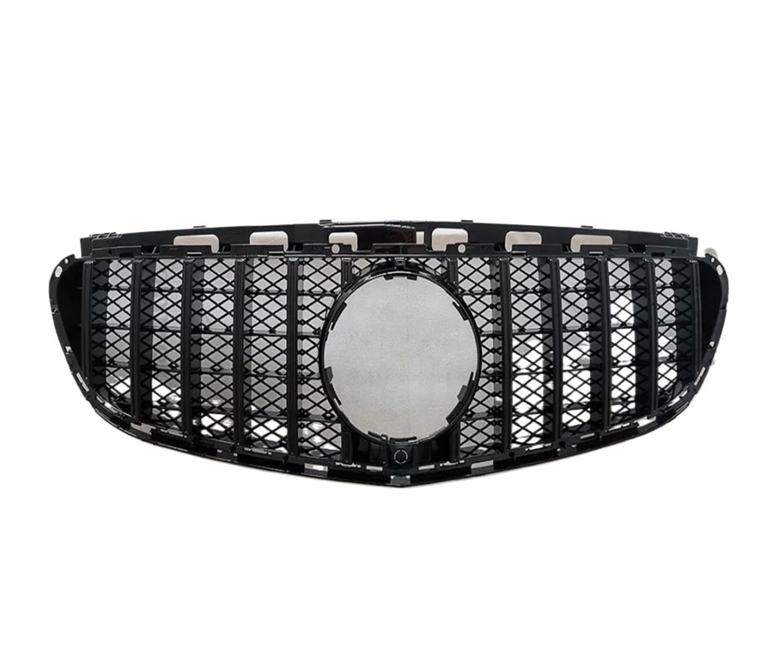 Front Kühlergrille Auto Frontgrill Kühlergrill-Bodykit Für Fronteinlassgitter Für Benz E-Klasse W212 2009–2010 2011 2012 2013 2014 2015 GT Diamond Styling Grill Tuning-Zubehör(13-15 Black) von AJHJET