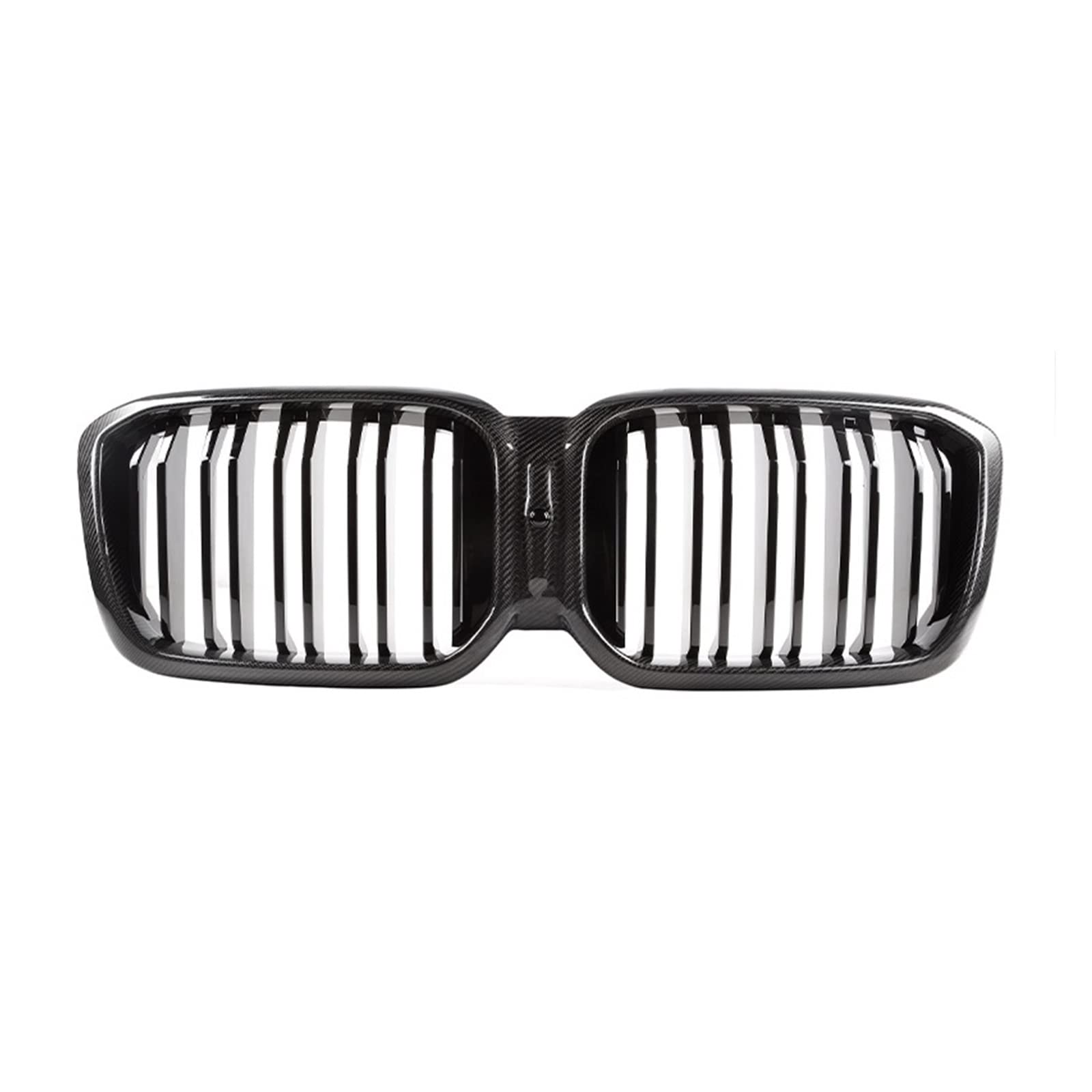 Front Kühlergrille Auto Frontgrill Kühlergrill Carbon Fiber ABS Verbunden Vorne Doppel Lamellen Sport Niere Kühlergrill Racing Grill Für X3 X4 Für LCI G01 G08 G02 2022-IN(Kohlefaser) von AJHJET