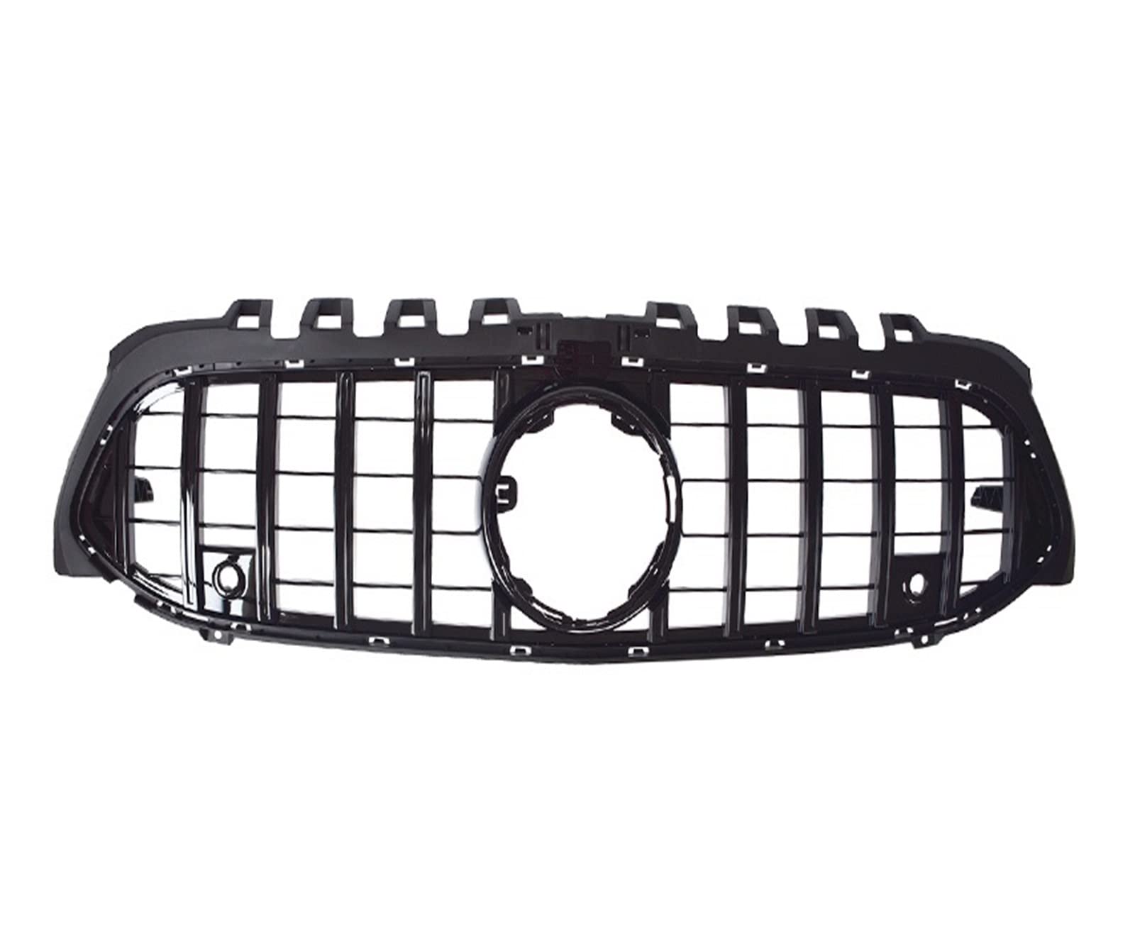 Front Kühlergrille Auto Frontgrill Kühlergrill Passend Für A-Klasse W177 A180 A200 A260 A45 2018 GT Für GTR Kühlergrill Diamantgrill(Black with Camera) von AJHJET