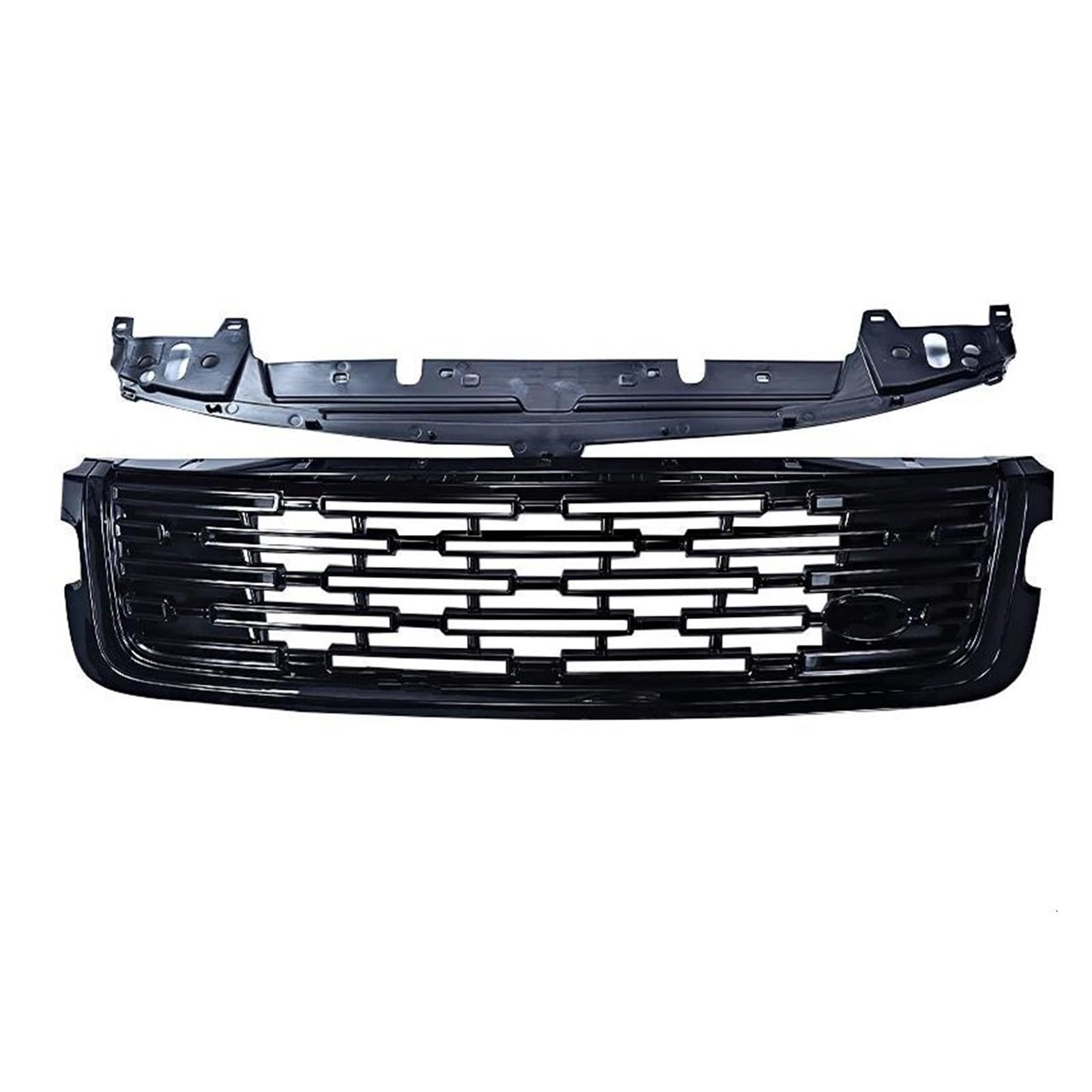 Front Kühlergrille Auto Frontgrill LR092628 Frontgrill Renngrills Für Land Für Rover Für Range Für Rover Für Velar L560 2017-2024 Upgrade 2024 Style Mesh Grid Grill(Schwarz) von AJHJET