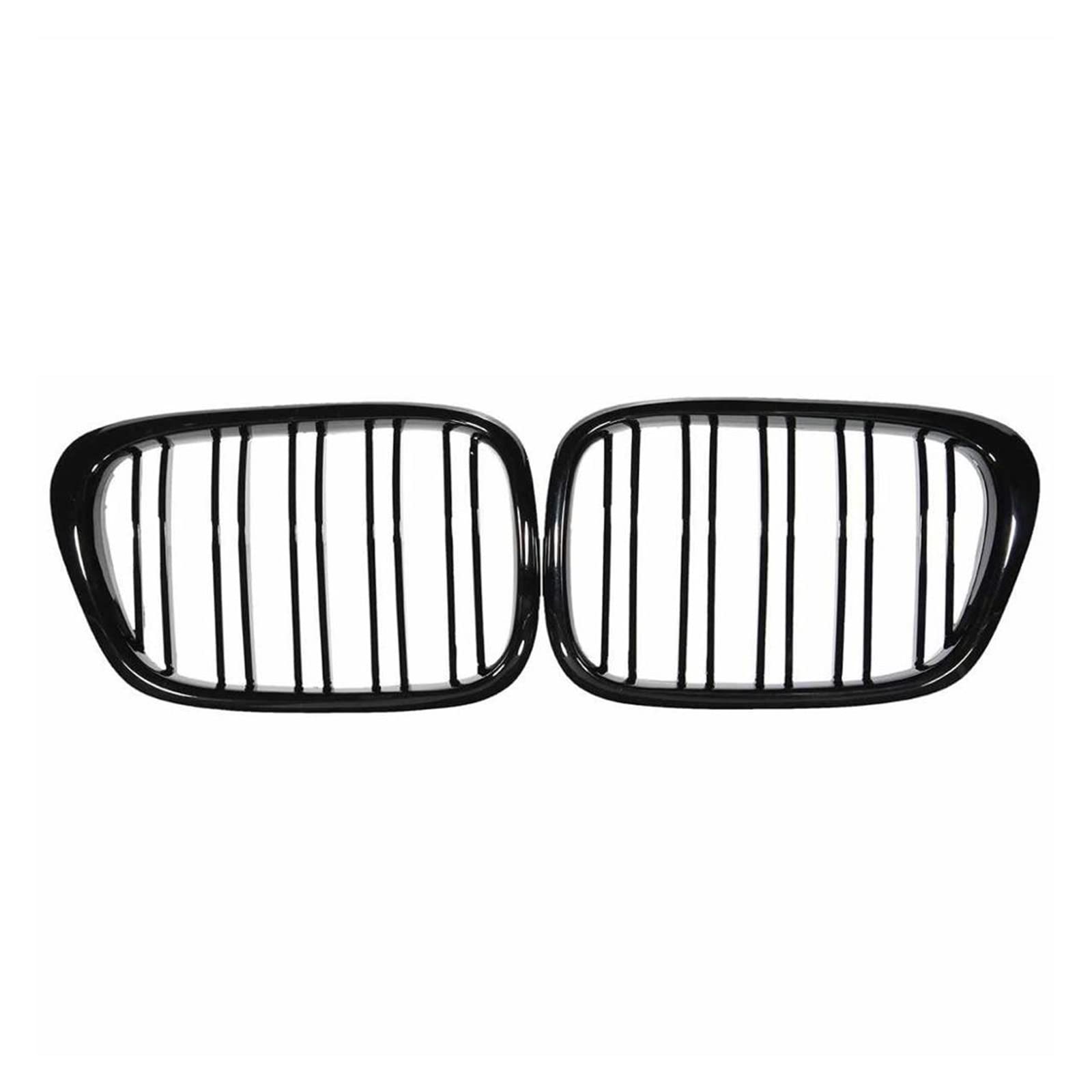 Front Kühlergrille Auto Frontgrill Niere Kühlergrill Für E39 M5 5-Serie 525i 528i 530i 1997 1998 1999 2000 2001 2002 2003 Paar Chrom Schwarz/Glanz Schwarz(A) von AJHJET