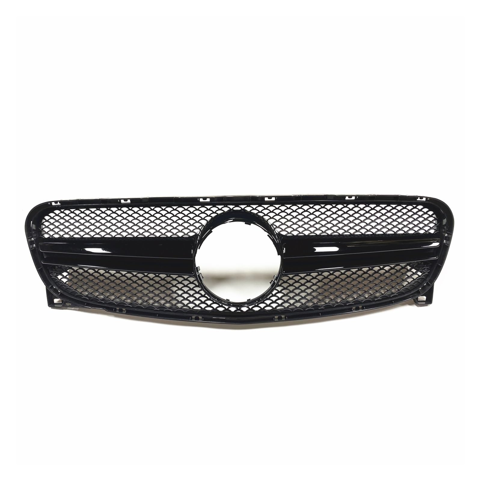 Front Kühlergrille Auto Frontgrill Obere Stoßstange Haube Mesh Auto Körper Für Benz Für GLA X156 GLA45 GLA250 GLA200 2014 2015 2016 Auto Kühlergrill Grill(Schwarz) von AJHJET