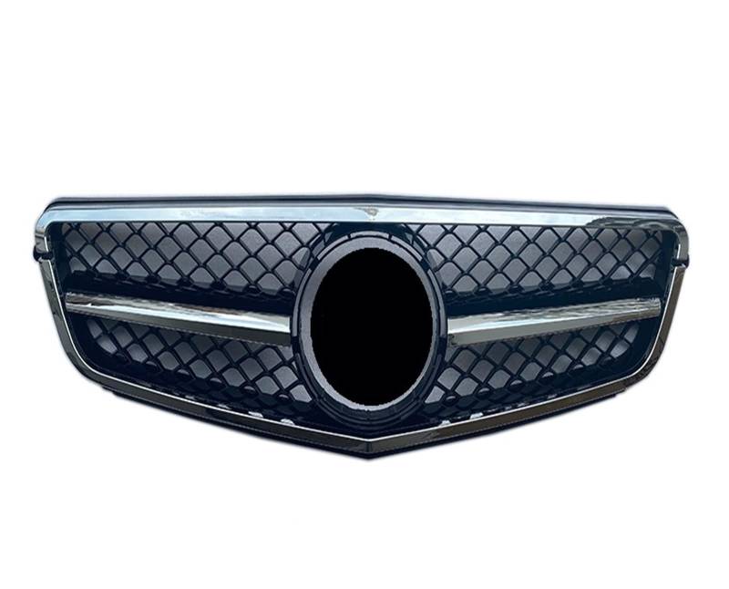 Front Kühlergrille Auto Frontgrill Rennwagen-Frontgrill Für Benz C-Klasse W204 C180 C200 C300 C350 2008 2009 2010 2011 2012 2013 2014 Für AMG C63-Stil(Black Silver) von AJHJET