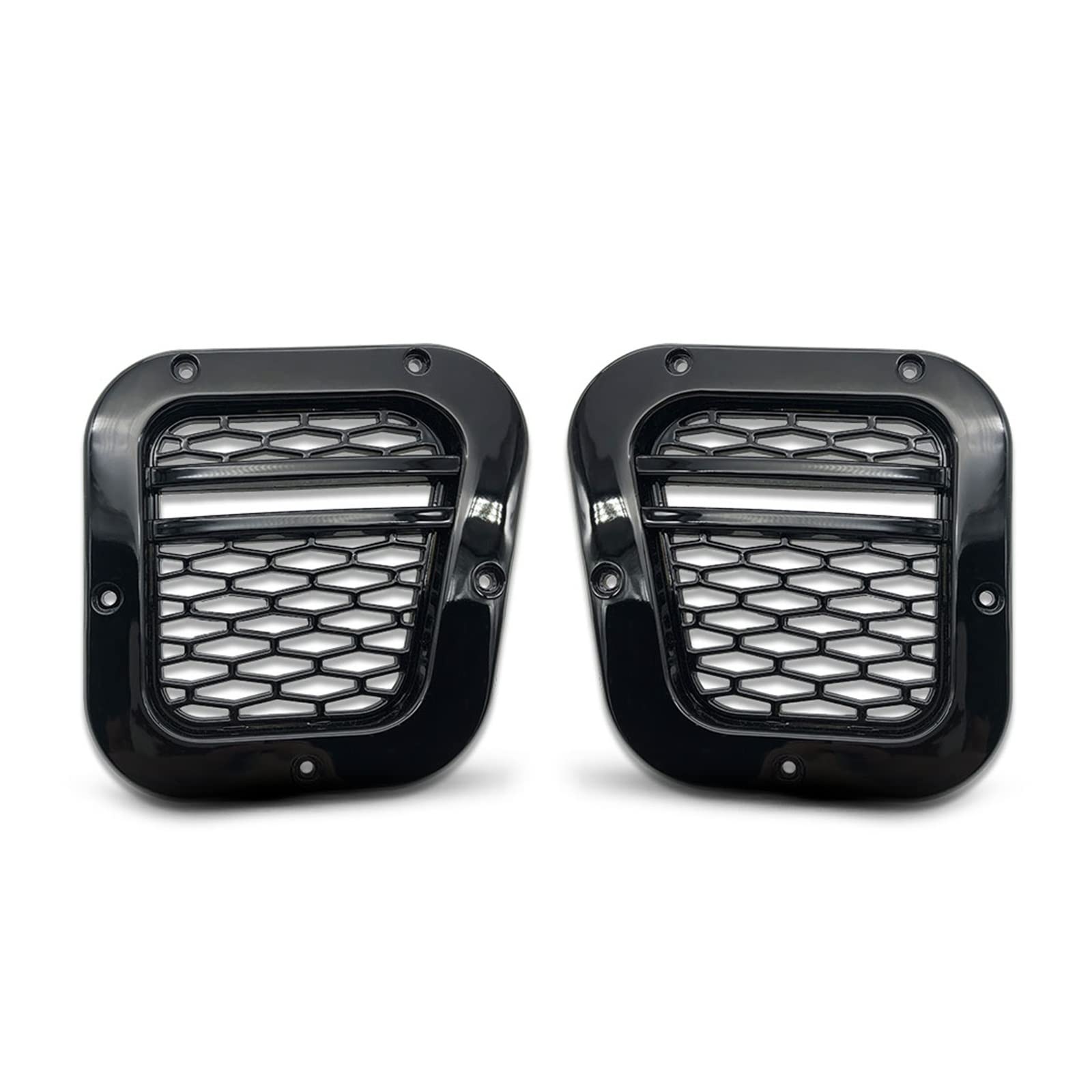 Front Kühlergrille Auto Frontgrill Schwarz 2X Für Land Für Rover Für Verteidigen Teile Seite Vent Grille Tuning Air Side Vents Grille Auto Auto Teile von AJHJET