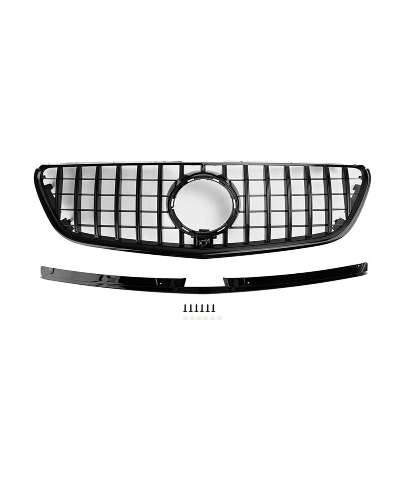 Front Kühlergrille Auto Frontgrill Schwarz Glänzender Frontgrill Für Die Stoßstange Für Benz Für Vito W447 2015–2016 2017 2018 2019 Für GT-Style-Frontgrill von AJHJET