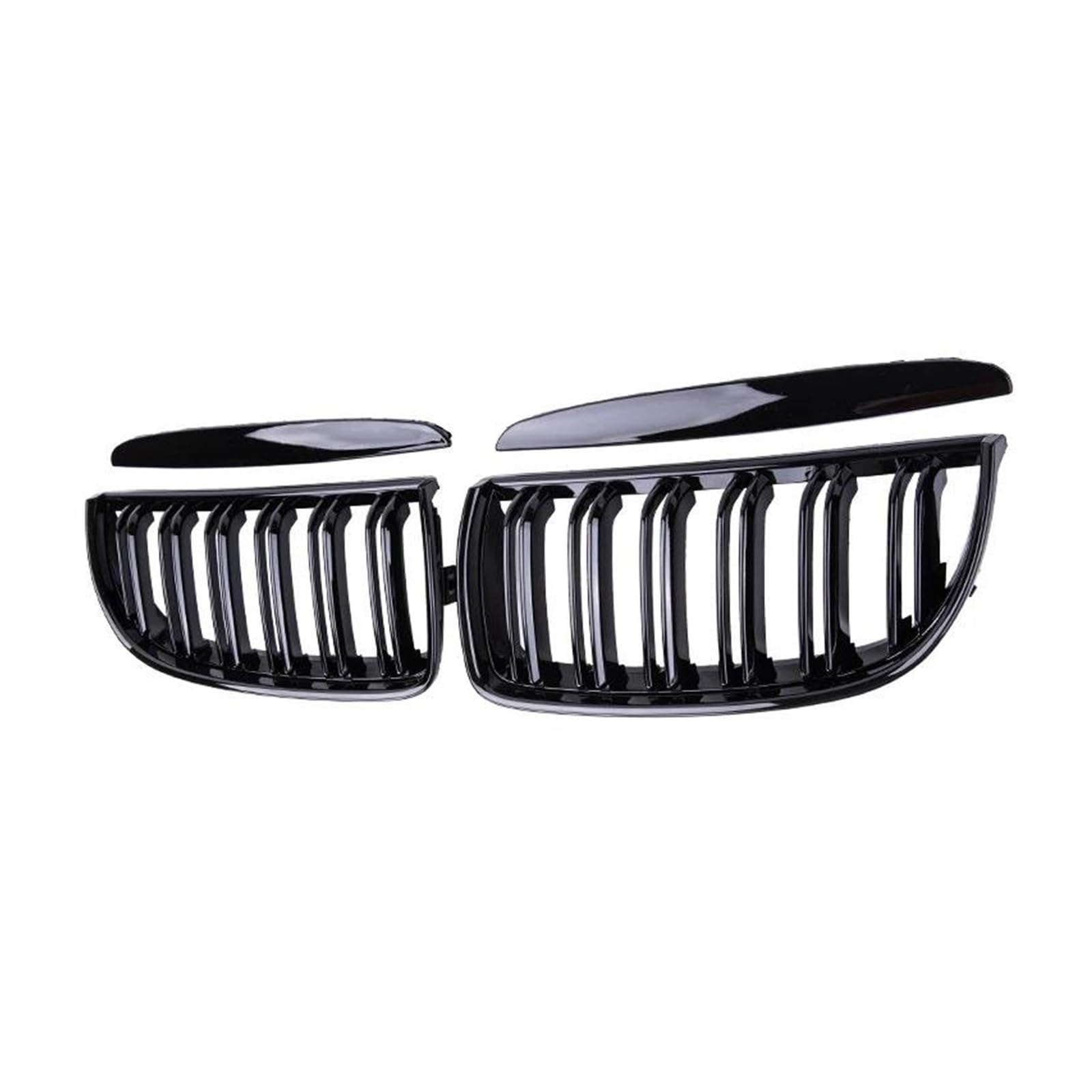 Front Kühlergrille Auto Frontgrill Schwarz Glänzender Kühlergrill Racing Grill Auto Frontstoßstangengitter Für E90 E91 3er 323I 328I 335I 330I 325I 2005-2006 2007 2008 ABS(Gloss Black) von AJHJET