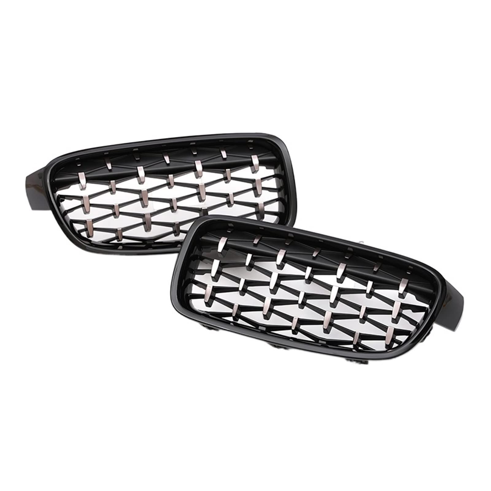 Front Kühlergrille Auto Frontgrill Sport Unterer Grill Frontgitter Nieren M3 Grill Für 3er F30 F31 F35 2012 2013 2014 2015 2016 2017 2018 Zierleisten In Schwarz Glänzend(Diamond-Chrome Black) von AJHJET