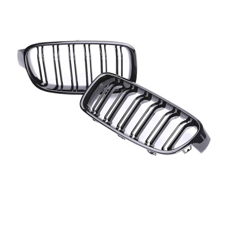 Front Kühlergrille Auto Frontgrill Sport Unterer Grill Frontgitter Nieren M3 Grill Für 3er F30 F31 F35 2012 2013 2014 2015 2016 2017 2018 Zierleisten In Schwarz Glänzend(Dual Gloss Black) von AJHJET