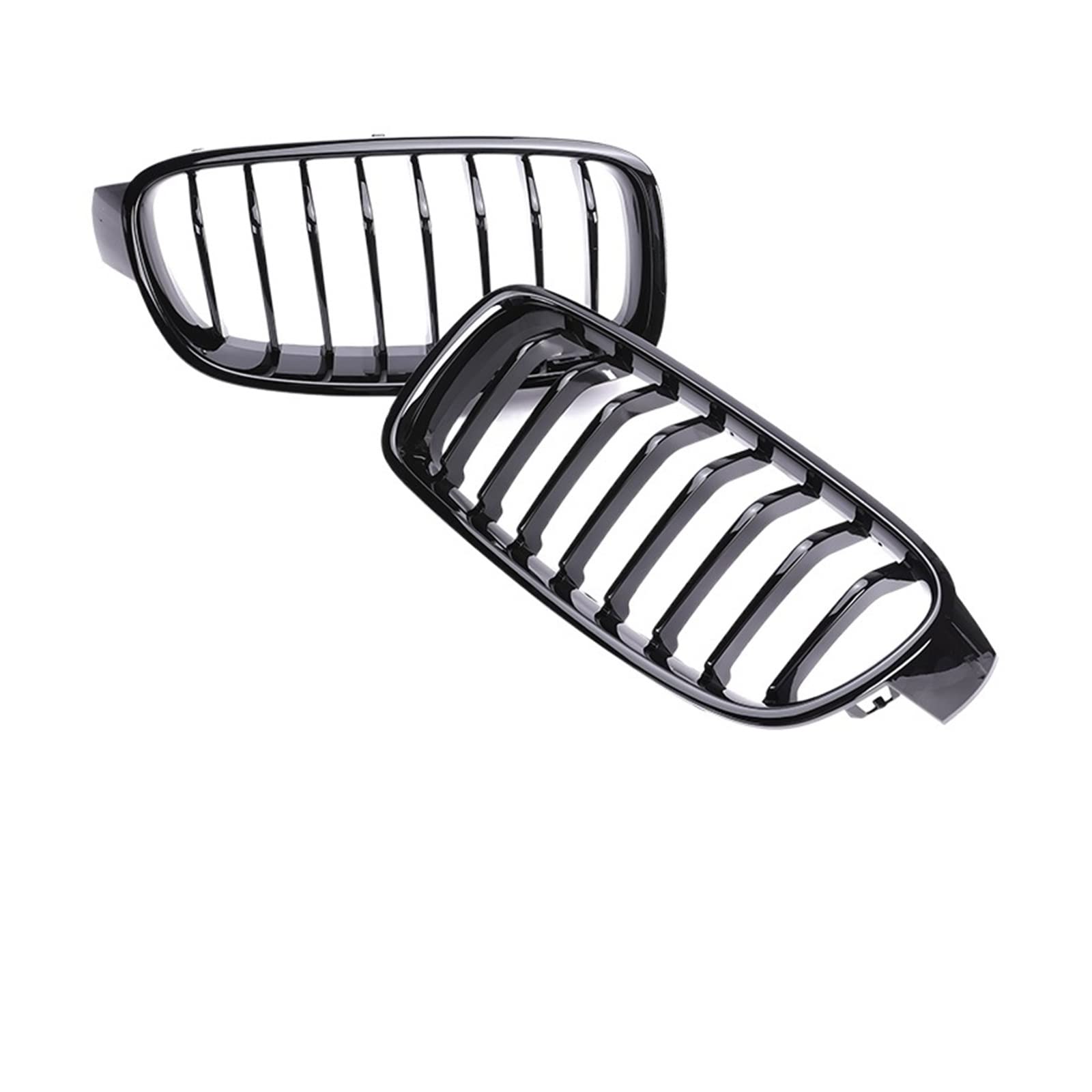 Front Kühlergrille Auto Frontgrill Sport Unterer Grill Frontgitter Nieren M3 Grill Für 3er F30 F31 F35 2012 2013 2014 2015 2016 2017 2018 Zierleisten In Schwarz Glänzend(Single 8 Gloss Black) von AJHJET