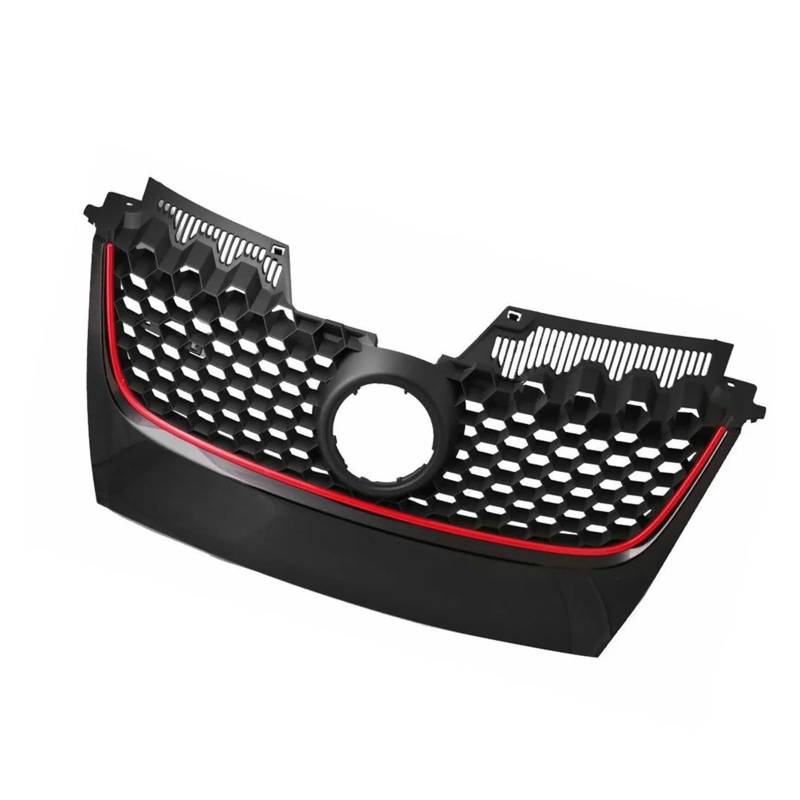 Front Kühlergrille Auto Frontgrill Stoßstangengitter Fahrzeugbeschläge Rostfreier Rüttelfester Frontstoßstangengitterersatz Passend Für Golf 5 Für MK5 V Für GTI ABS von AJHJET