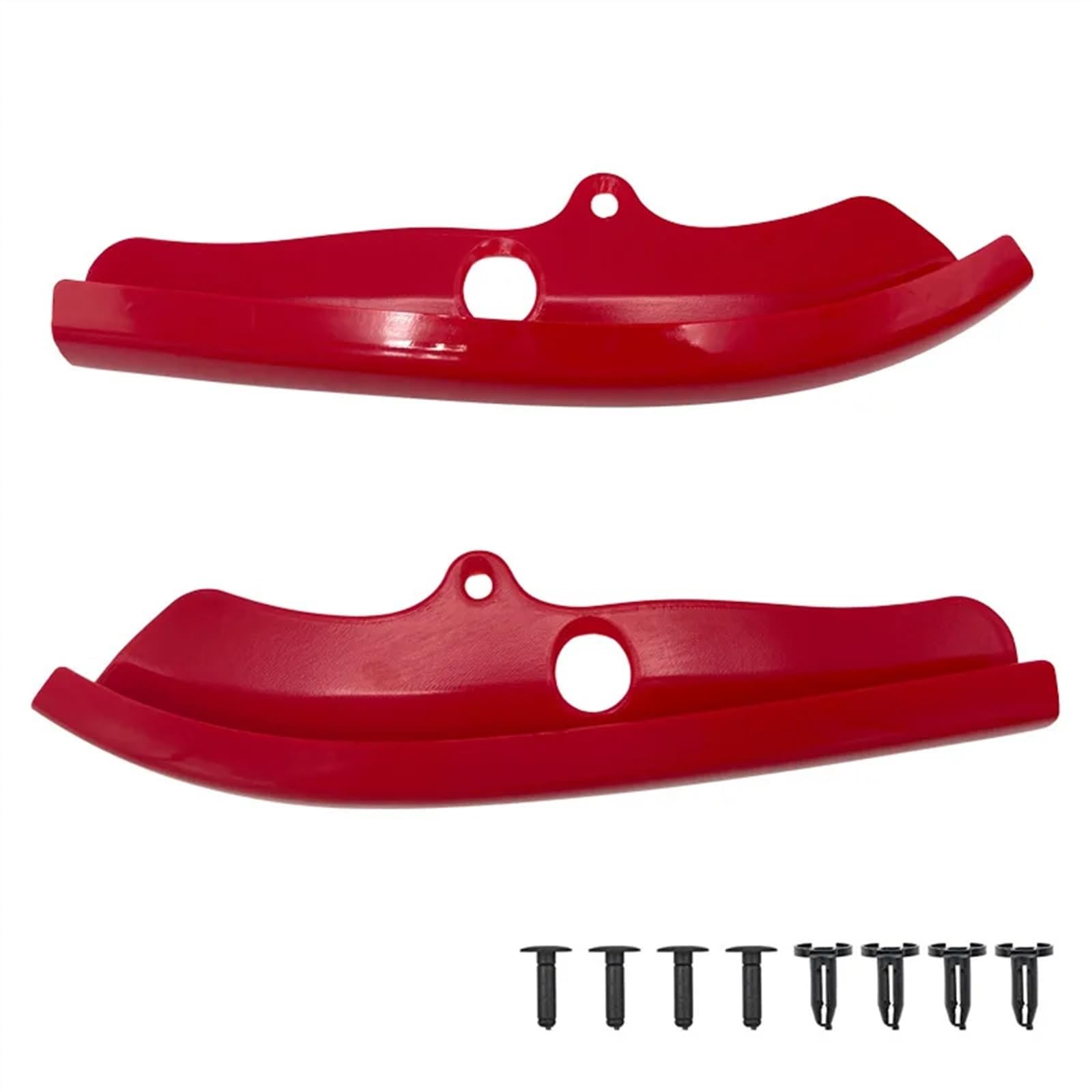 Frontspoiler Stoßfänger Lippe 2Pcs Frontspoiler Stoßstange Splitter Schutz Lip Spoiler Diffusor Schutz Abdeckung Für Dodge Für Challenger R/Für T Scat Pack 2015-2022 Auto Frontspoiler(Rot) von AJHJET