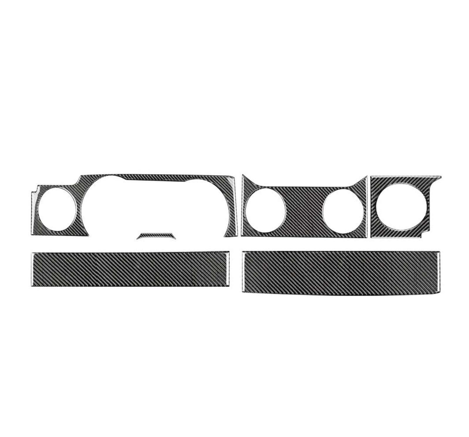 Innen Zierleisten Dekoration Real Carbon Fiber Aufkleber Zubehör Innenausstattung Auto Getriebe Shift Panel Abdeckung Für Ford Für Mustang 2005 2006 2007 2008 2009 Innenzierleiste(Dashboard Panel) von AJHJET