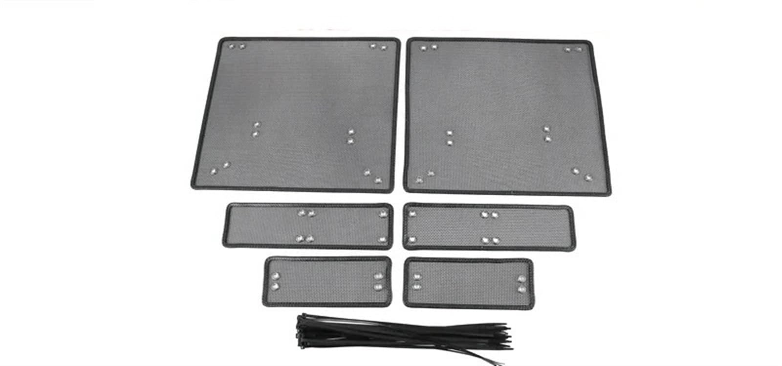 Racing-Kühlergrill 6PCS Auto Lufteinlass Schutz Abdeckung Airin Einsatz Net Auto Vent Racing Grill Filter Für Chery Für JETOUR T2 2024-2025 Glänzender Kühlergrill von AJHJET