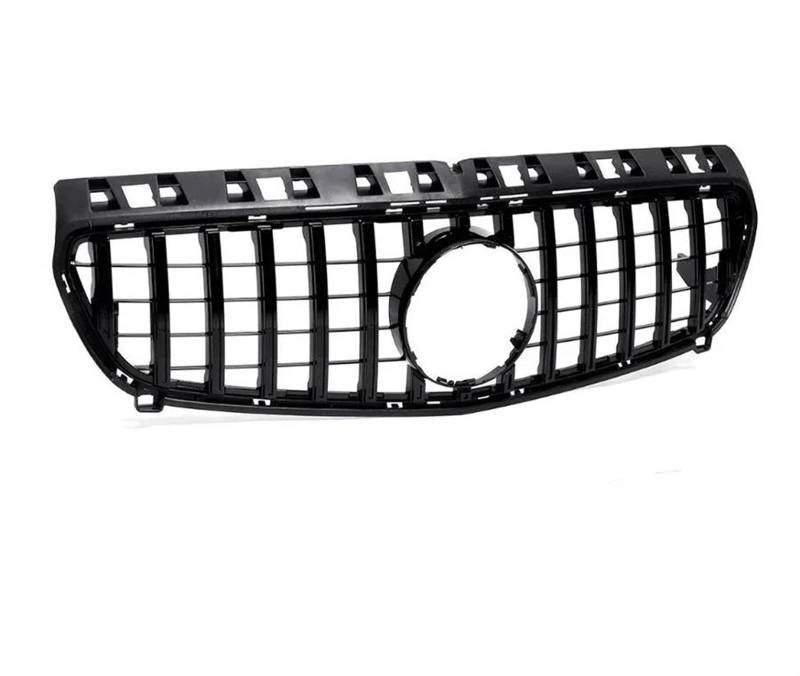 Racing-Kühlergrill Auto Front Stoßstange Gitter Haube Mesh Auto Zubehör Für Benz KLASSE A W176 2013 2014 2015 A180 A200 A250 Glänzender Kühlergrill(Schwarz) von AJHJET