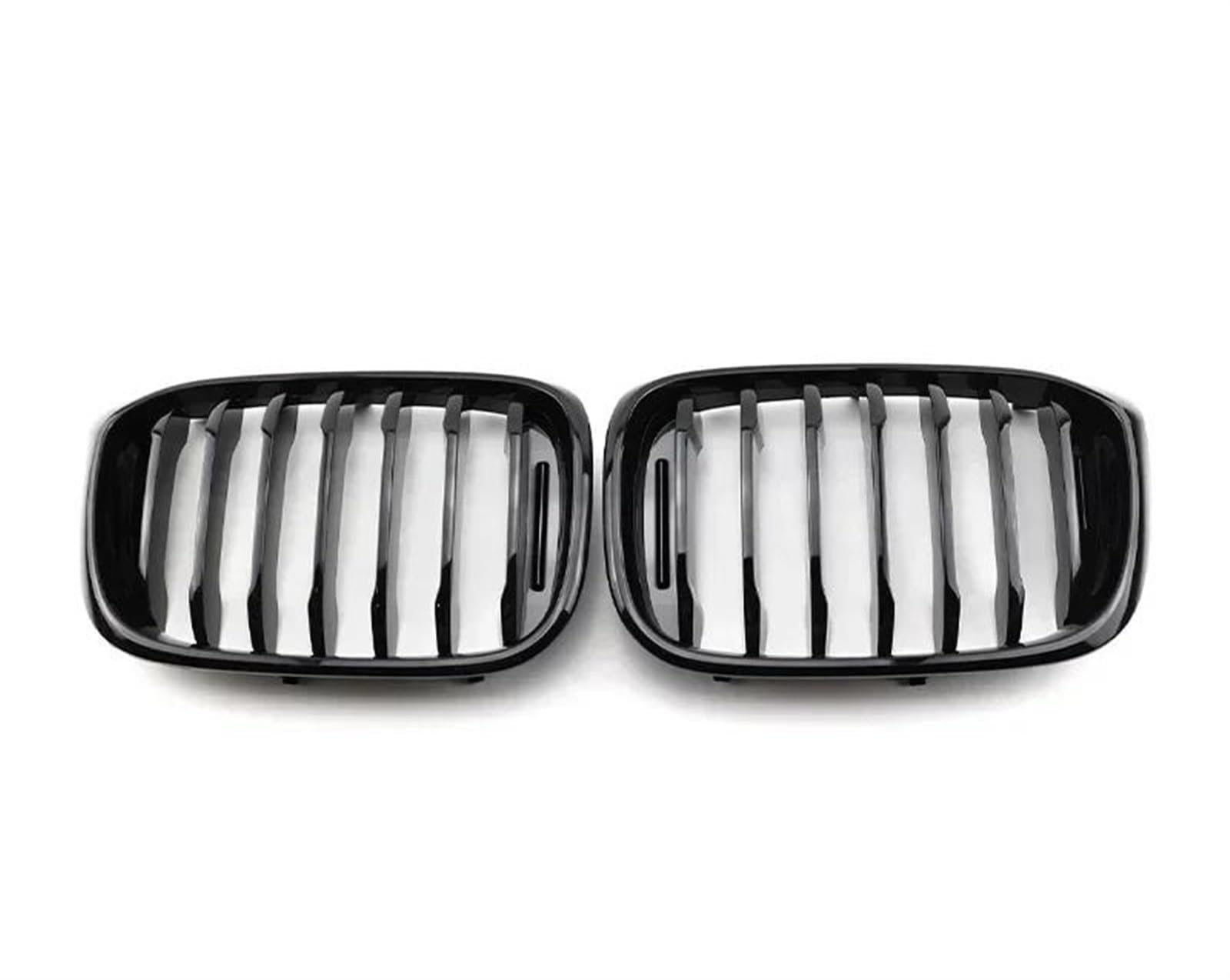 Racing-Kühlergrill Auto-Frontstoßstangengitter, Einzel- Und Doppellinie, Schwarz Glänzend, Carbon-Renngitter, Auto-Styling Für X3 G01 G08 Für X4 G02 2019 2020 2021 Glänzender Kühlergrill(Single Gloss von AJHJET