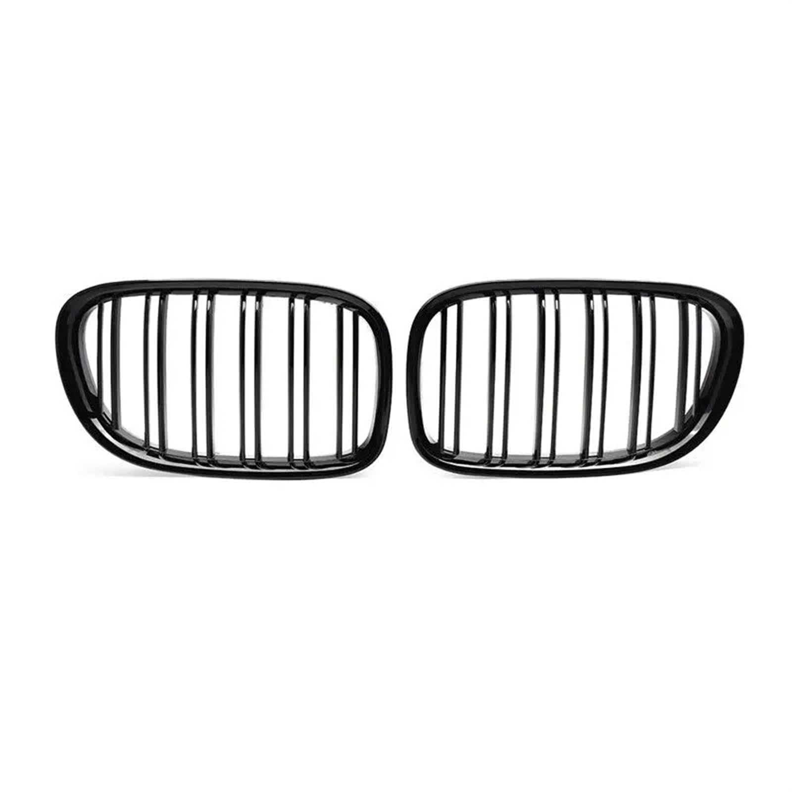 Racing-Kühlergrill Auto Niere Kühlergrill Dual Lamellen Grill Für F01 F02 7 Serie 740i 750li 760li 2009 2010 2011 2012 2013 2014 2015 Glänzender Kühlergrill von AJHJET