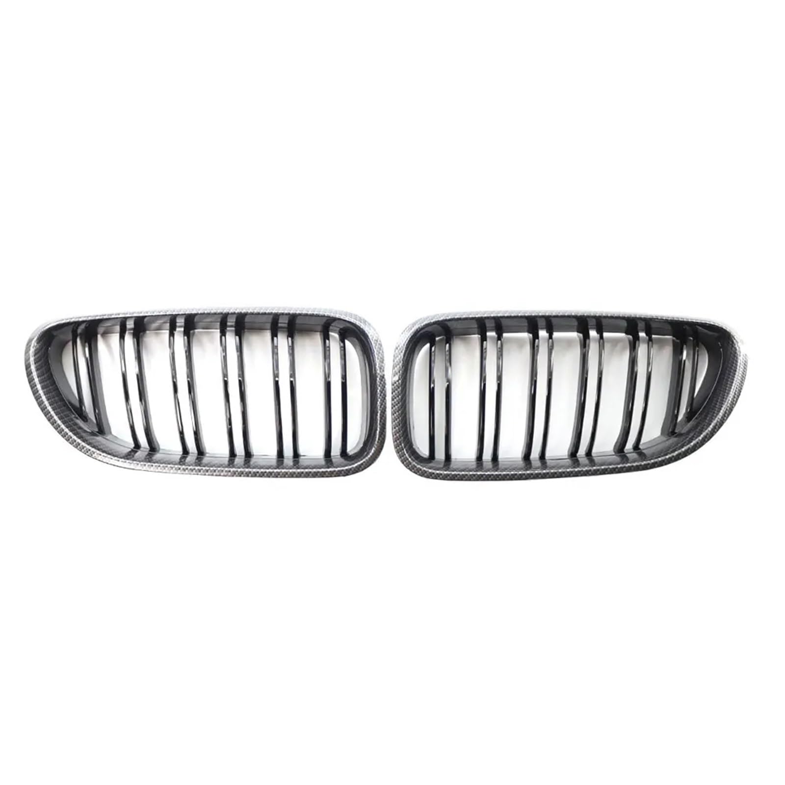 Racing-Kühlergrill Frontschürze Lippe Niere Kühlergrill Für F06 Grill 6 Serie F12 F13 Für M6 2012 2013 2014 2015 2016 2017 2018 2019 Glänzender Kühlergrill(Kohlefaser-Optik) von AJHJET