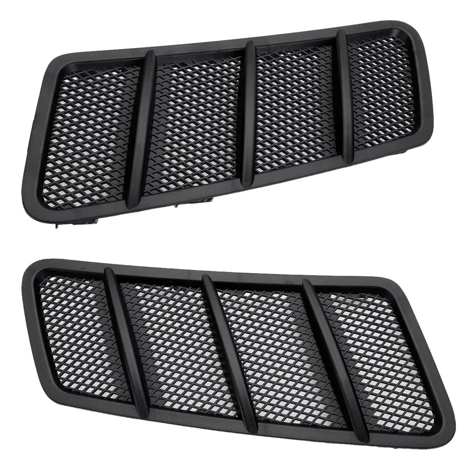 Racing-Kühlergrill Für Benz W166 GL350 GL450 GL550 ML350 ML550 2012 2013 2014 2015, 2-teiliges Auto-Fronthauben-Entlüftungsgitter, Luftstrom-Ansaughaube Glänzender Kühlergrill von AJHJET