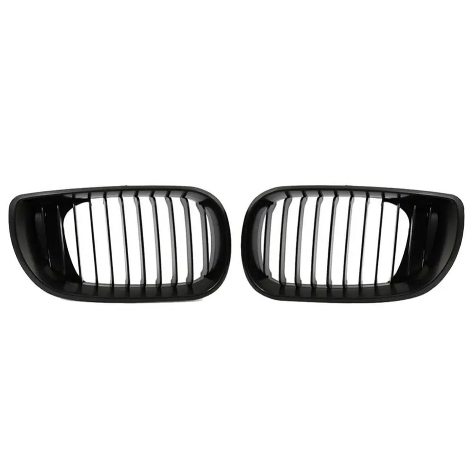 Racing-Kühlergrill Für E46 318i 320i 325i 328i 330i 2002 2003 2004 2005 Kühlergrill Racing Grill Body Kit Zubehör Auto Kühlergrill 2Pcs Glänzender Kühlergrill von AJHJET