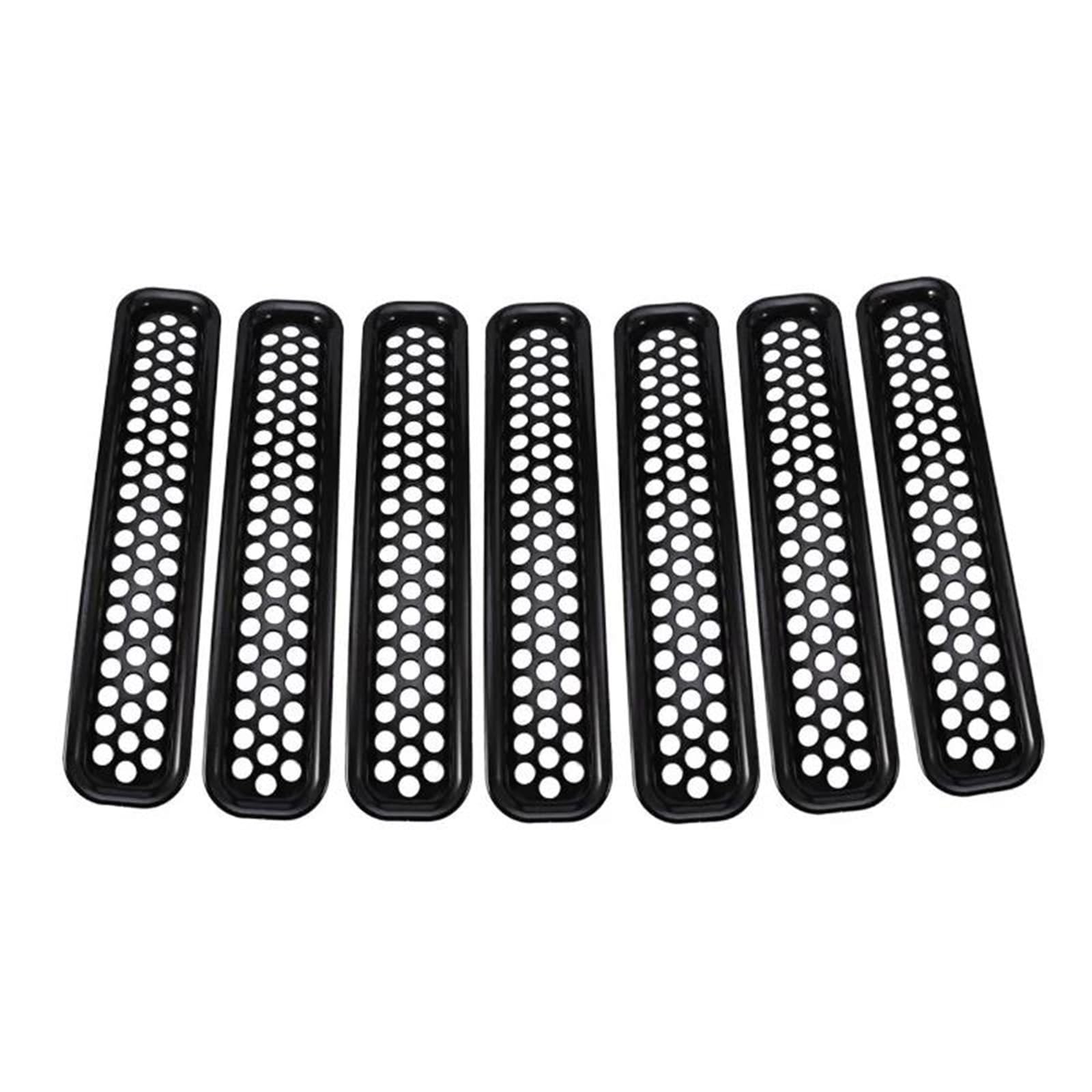 Racing-Kühlergrill Für Jeep Für Wrangler Für TJ Alle Modelle 1997 1998 1999 2000 2001 2002 2003 2004 2005 2006 Kühlergrillleisten Frontgrill-Hohlschutzabdeckungs-Kits Glänzender Kühlergrill von AJHJET