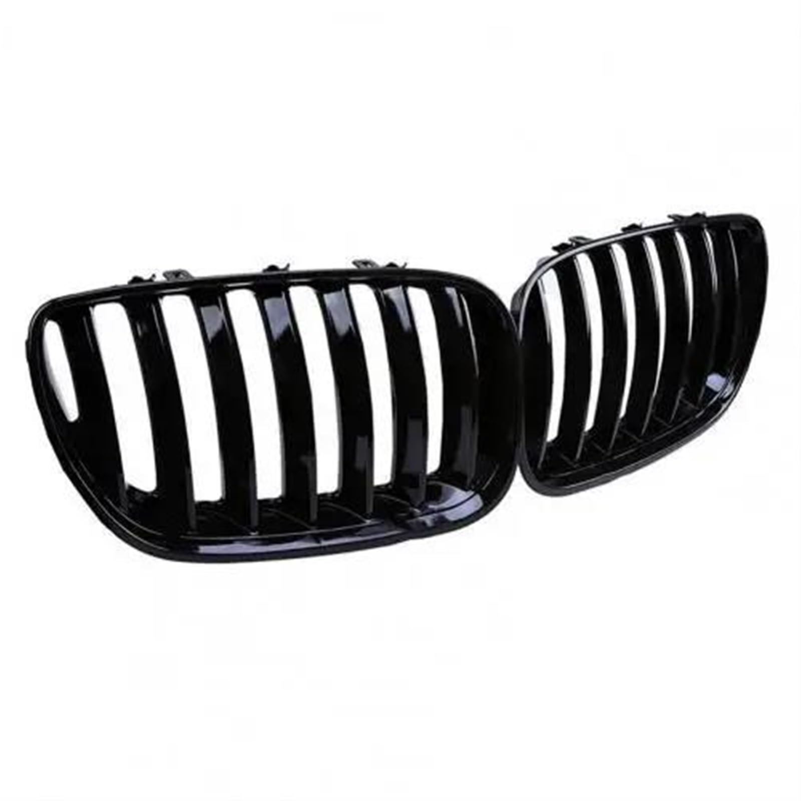 Racing-Kühlergrill Für X5 E53 2004 2005 2006 1 Paar Autogitter Einzellinie ABS Auto Fronthaubengrill 51137113733 51137113734 Glänzender Kühlergrill von AJHJET