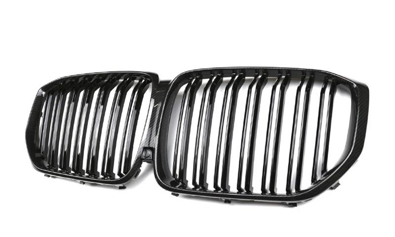 Racing-Kühlergrill Für X5 G05 2019 2020 2021 2022 2023+ Auto Front Nierengrill Grillez Racing Grills Glanz/Matt Schwarz Grille Einzellinie Glänzender Kühlergrill(19-22 Carbon -II) von AJHJET