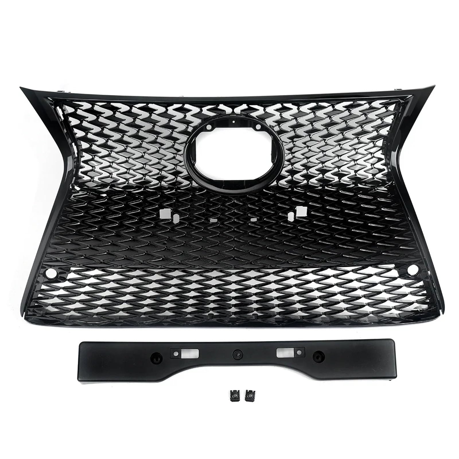 Racing-Kühlergrill Glanz Schwarz Für Lexus Für IS250 Für IS350 Sport 2014 2015 2016 Front Stoßstange Oberen Unteren Grill Glänzender Kühlergrill von AJHJET