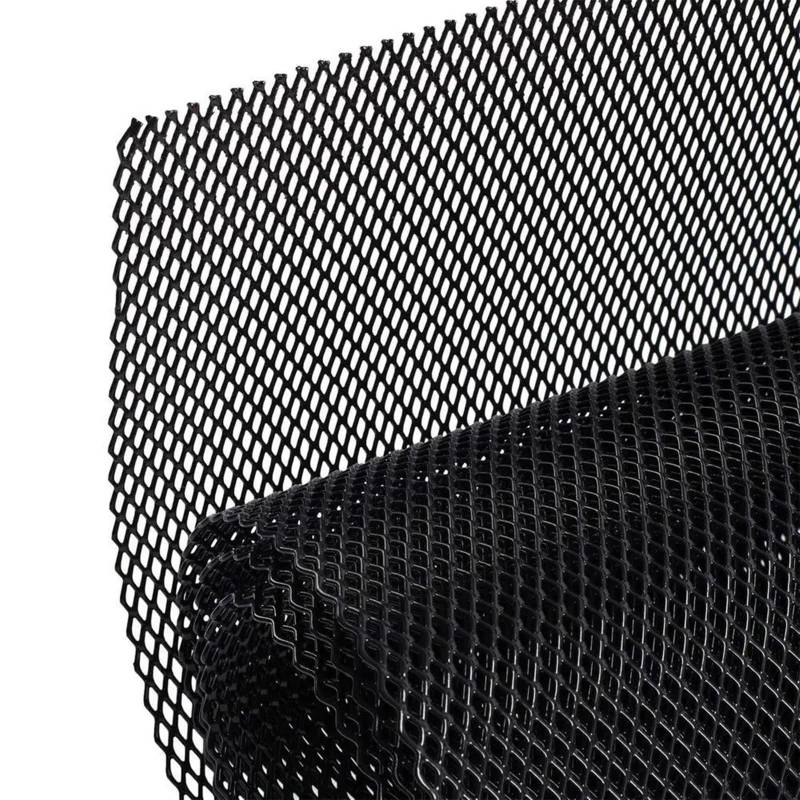 Racing-Kühlergrill Universal Auto Tuning Grill Auto Racing Grille Mesh Vent Aluminium Automotive Grille Net Einsatz Stoßstange Fahrzeug Karosserie Schutz Glänzender Kühlergrill(3x6mm) von AJHJET