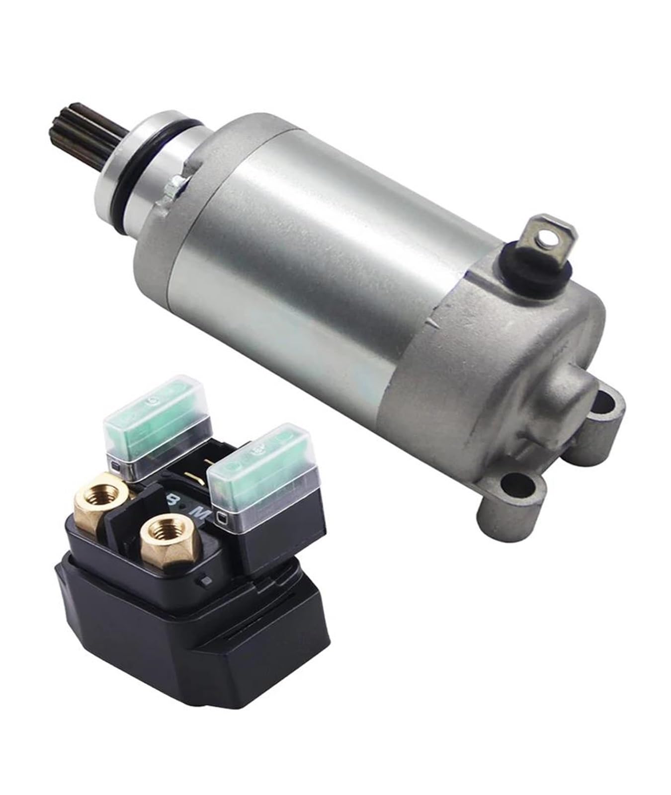 Startermotor Motor Anlasser 5TJ-81940-12-00 Starter Motor Und Relais Set Für Offroad-Scooter WR250F WR 250 2003-2013 Motos Zubehör 5UM-81890-10-00 von AJHJET