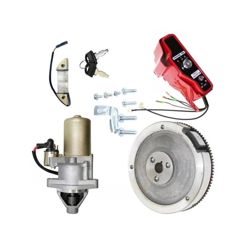 Startermotor Motor Anlasser 65mm Elektrostarter-Kits Für Gx340 11hp Gx390 13hp 188f 190f Generatorgehäuse Anlassermotor Ladung Schwungradspule von AJHJET