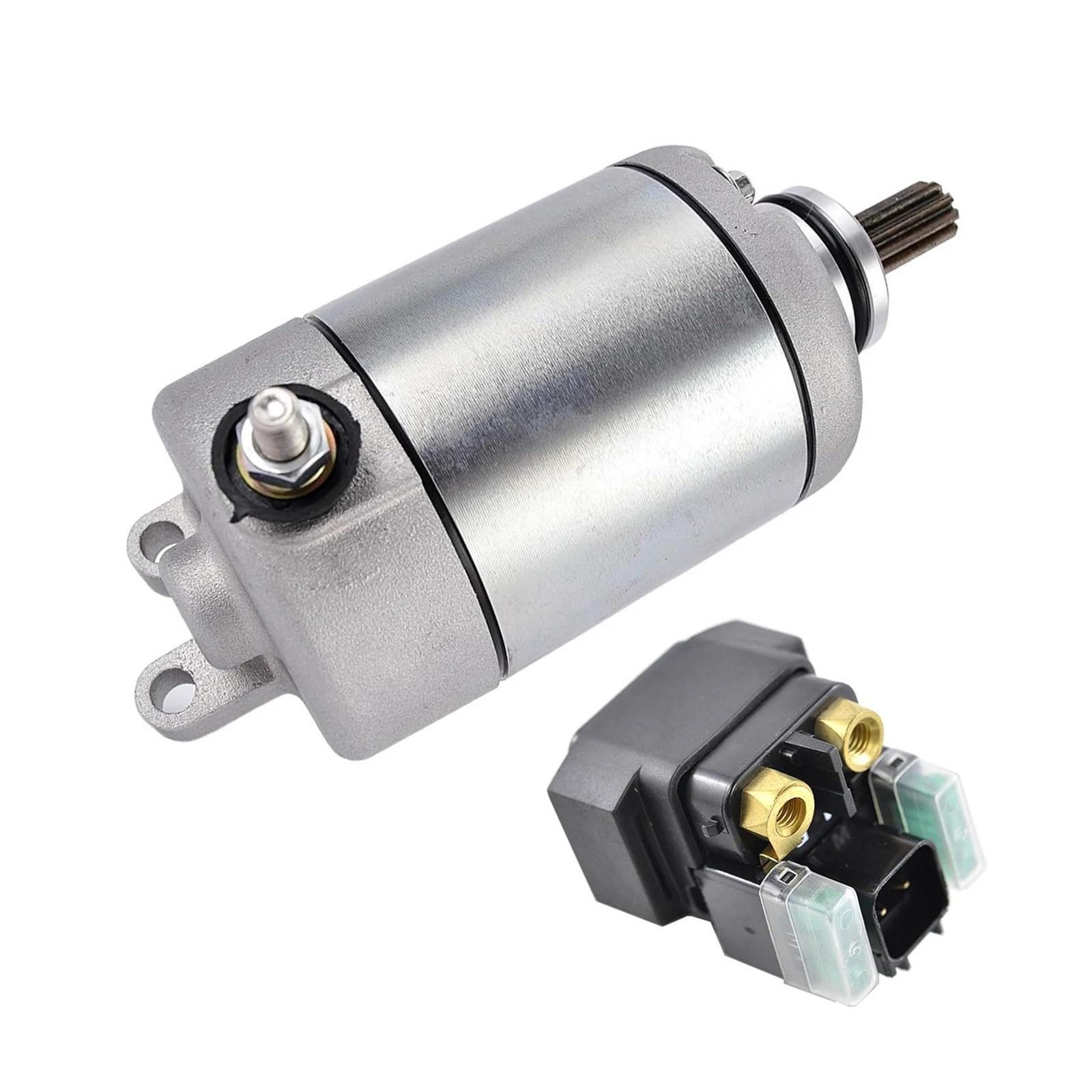 Startermotor Motor Anlasser Motorrad Für YZF R6 Für YZF-R6 YZF600W YZFR6 RENNEN 2017-2022 2023 Starter Motor Und Relais Motor Set 2C0-81890-00 2CR-81940-00 von AJHJET