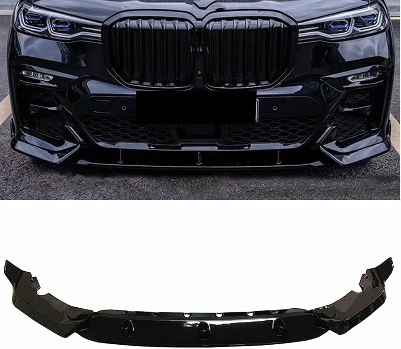 Auto Frontspoiler für BMW G07 X7 M Sport 2019-2022, Frontstoßstangenlippen Kinns Splitter Body Kit Antikollisions Zubehör von AJIH