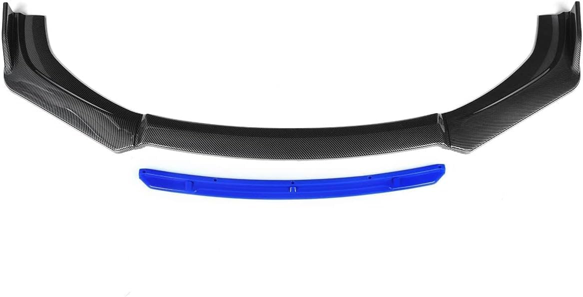 Auto Frontspoiler für Volvo S40 S60 S80 S90 XC40 XC60 XC90 C30 C70 V40 V60 V90, Frontstoßstange Lip Spoiler Car Front Bumper Anti Kollisionsschutz,A/Carbonfiberlookblue von AJIH