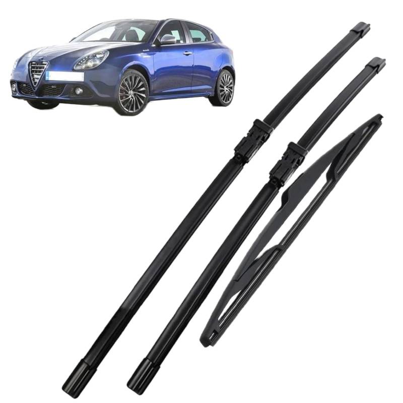 AJIH Auto Scheibenwischer für Alfa Romeo Giulietta 940 2010–2020,24""+18""+14"", Hochwertige Leiser Wischerarm Wischerblatt Scheibenwischer-Set von AJIH