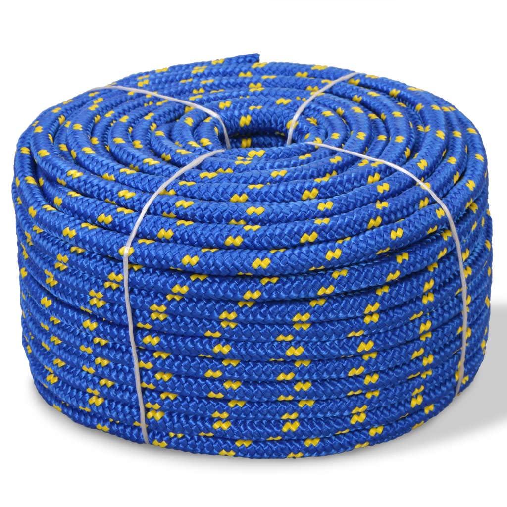 Marineseil Polypropylen 12 mm 50 m blau von AJJHUUKI