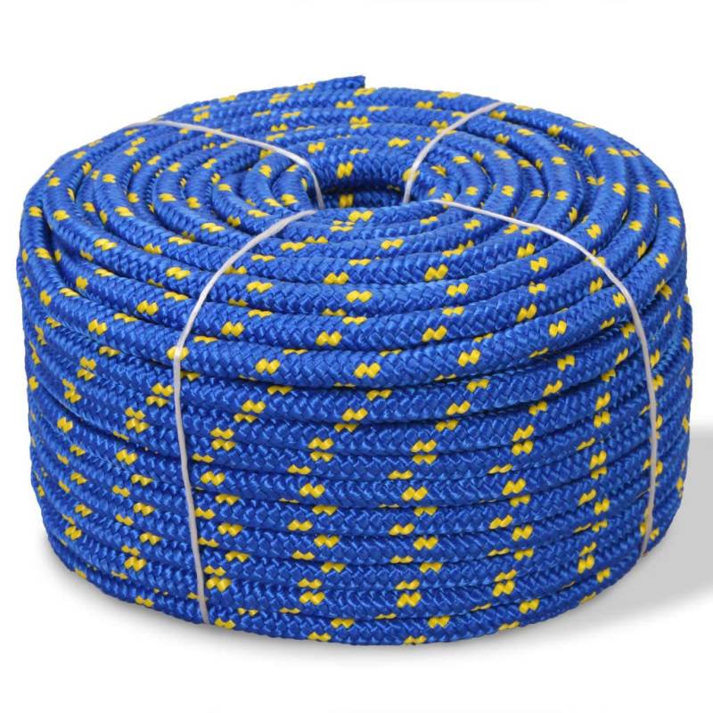 Marineseil Polypropylen 14 mm 250 m blau von AJJHUUKI