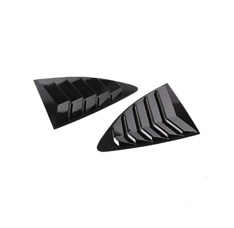 Auto Heckscheiben-Seitenspoiler Für 86 Für GT86 2013-2020 Heckscheiben-Seitenspoiler Heckscheiben-Dreiecksjalousie-Verschlussabdeckung Zierleisten Autozubehör Spoiler Wing(Glossy Black) von AJKSTDPV