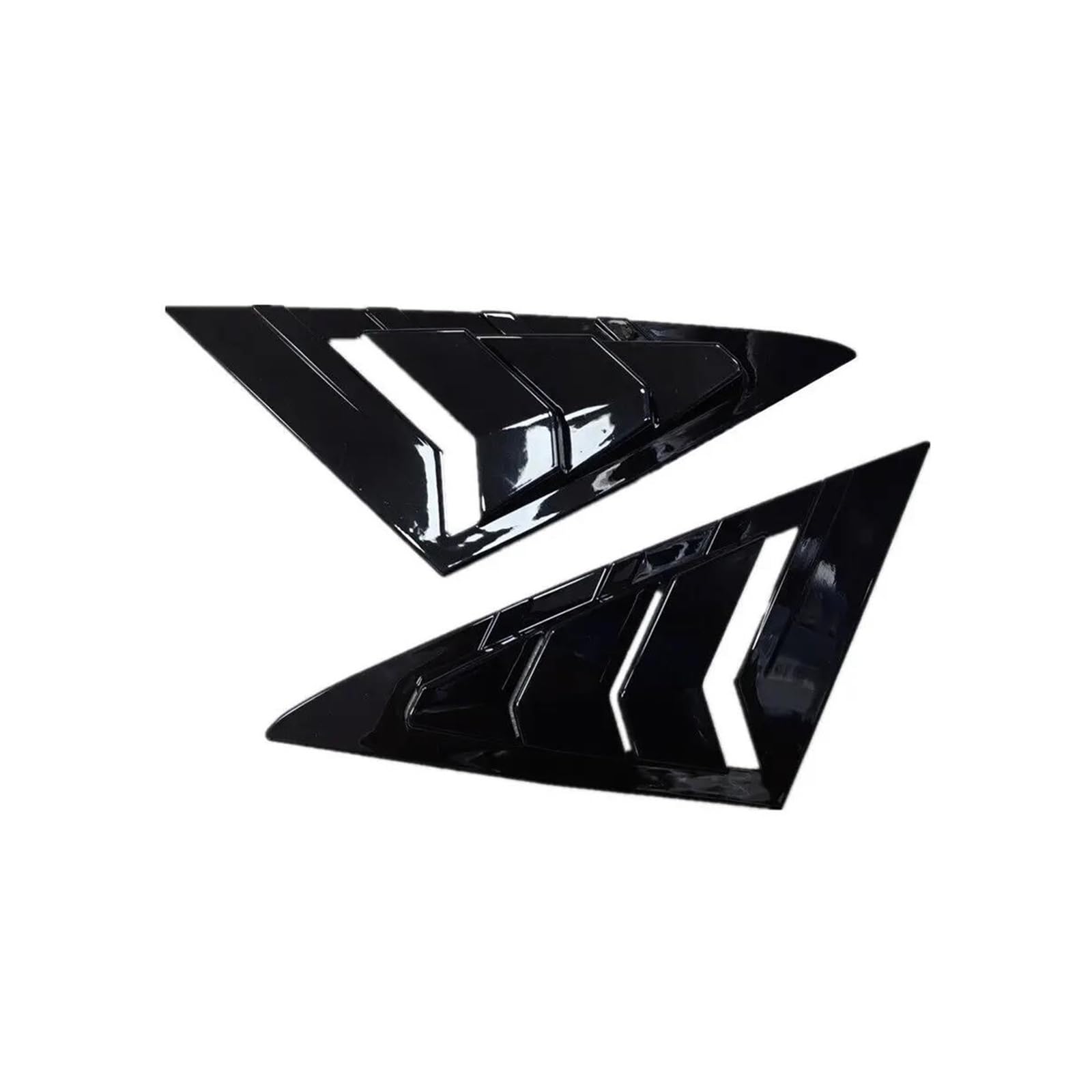 Auto Heckscheiben-Seitenspoiler Für Golf 7 MK7 MK7.5 2013~2019 Auto Dreieck Fenster Jalousie Seite Shutter Blind Shades Abdeckung Trim Heckscheibe Spoiler Spoiler Wing(Fiber Black) von AJKSTDPV