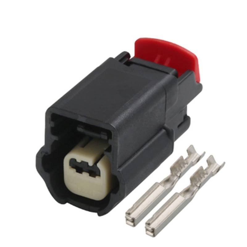 1/5/10/20/50 / sätze 2 pin Automobil männlich weibliche stecker dunkelsteckstecksockel kompatibel mit Vol~o Front Bumper radarsonde mit terminal(2p Female,1 Set) von AJOHBM