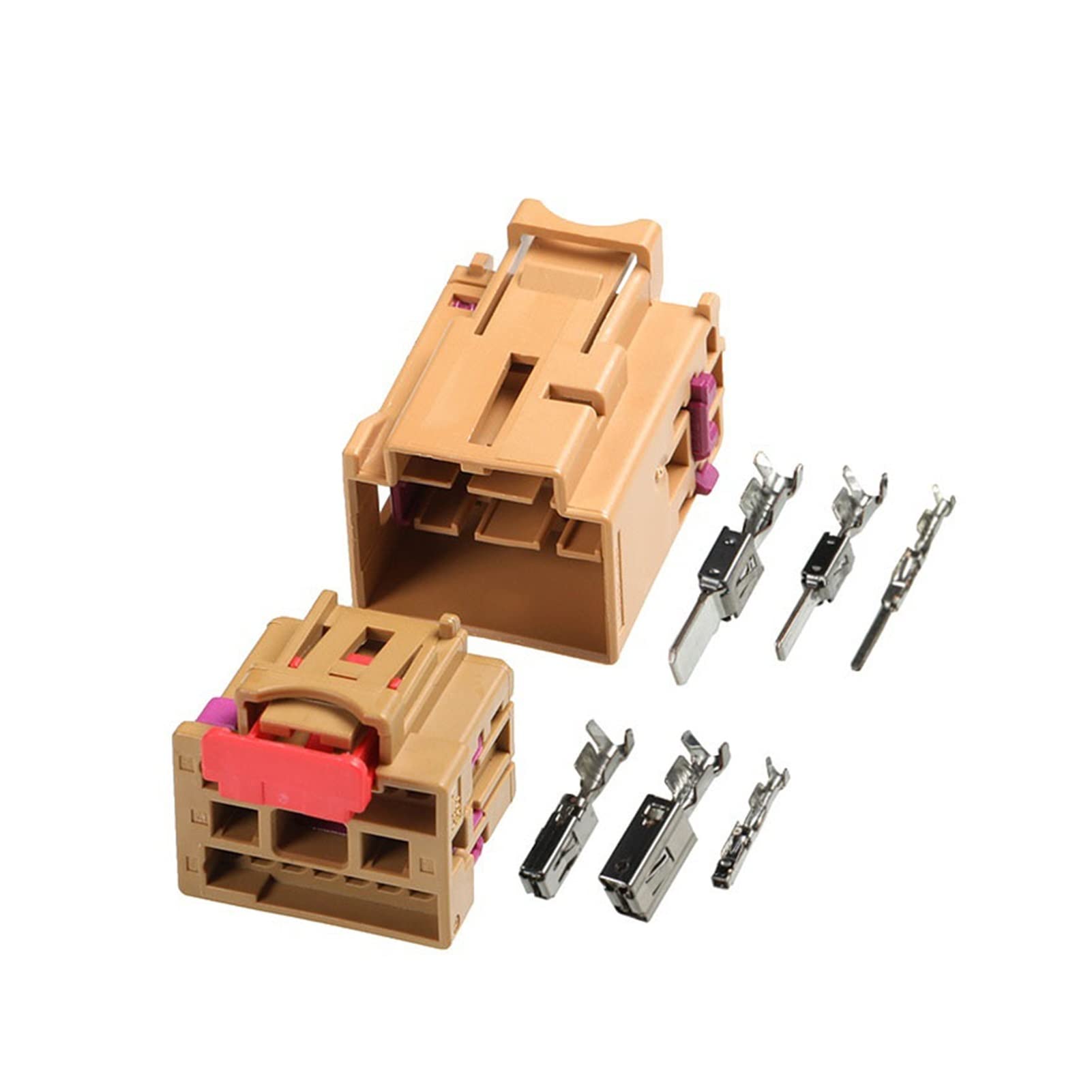 1-50 Sets 17 Pin Auto Vordersitz Stecker Braun Männlich Weiblich Stecker 4F0972575B Kompatibel Mit Kabelbaum Modifikation 8K0972483B/(17p Male Female,20 Sets) von AJOHBM